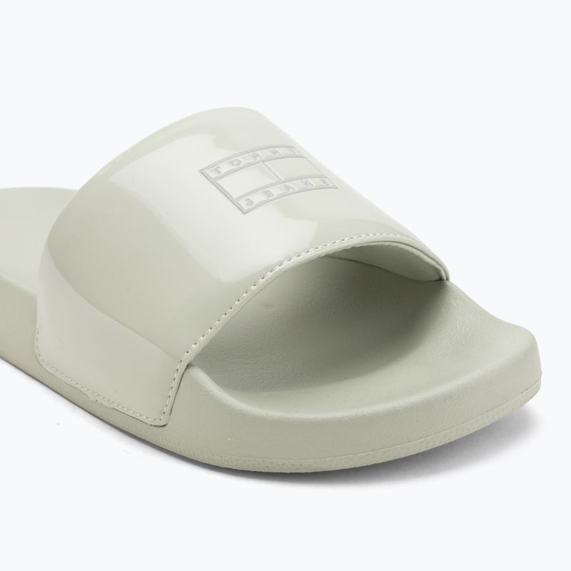 Tommy Hilfiger дамски джапанки Flag Pool Slide Patent misty sage 7