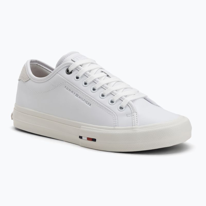 Мъжки кецове Tommy Hilfiger Street Leather Stitch white