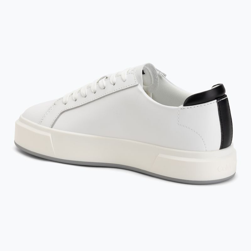 Дамски обувки Calvin Klein YW0YW01945 Basket Cups Laceup Leather bright white/black 3