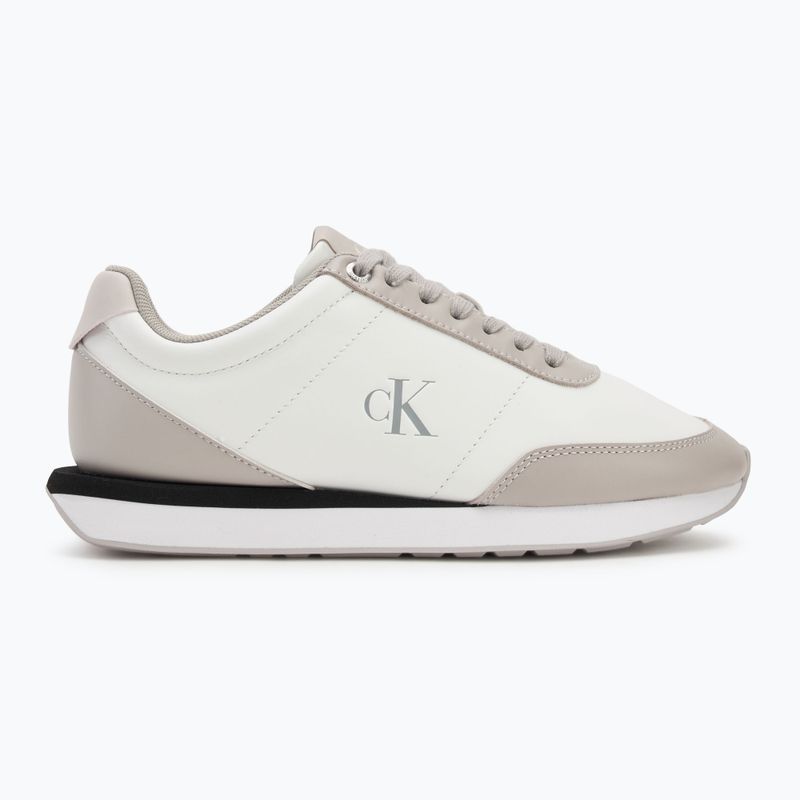 Дамски обувки Calvin Klein YW0YW01942 Retro Runner Lace Up Leather MG bright white/chateau 2