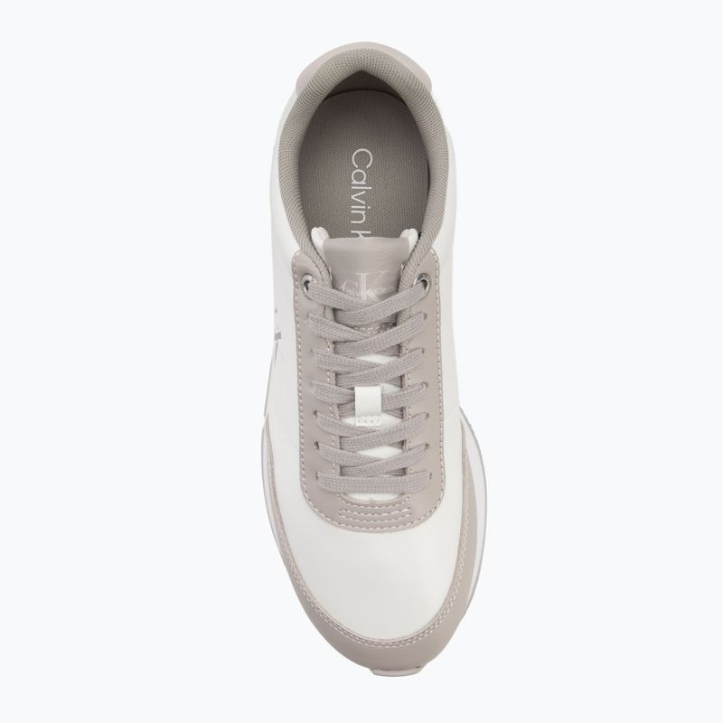 Дамски обувки Calvin Klein YW0YW01942 Retro Runner Lace Up Leather MG bright white/chateau 5