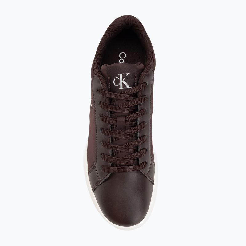 Дамски обувки Calvin Klein YW0YW01781 3 Cupsole Laceup PU MG bordeaux/ярко бяло 5