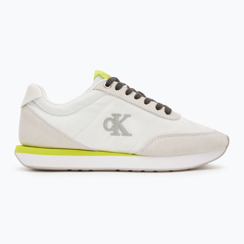 Дамски обувки Calvin Klein YW0YW01990 Retro Runner Lace Up Nylon MG white/evening primrose/lily white 2
