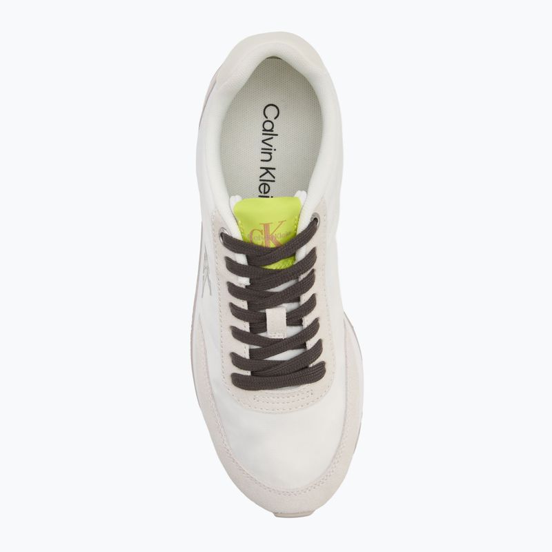 Дамски обувки Calvin Klein YW0YW01990 Retro Runner Lace Up Nylon MG white/evening primrose/lily white 5