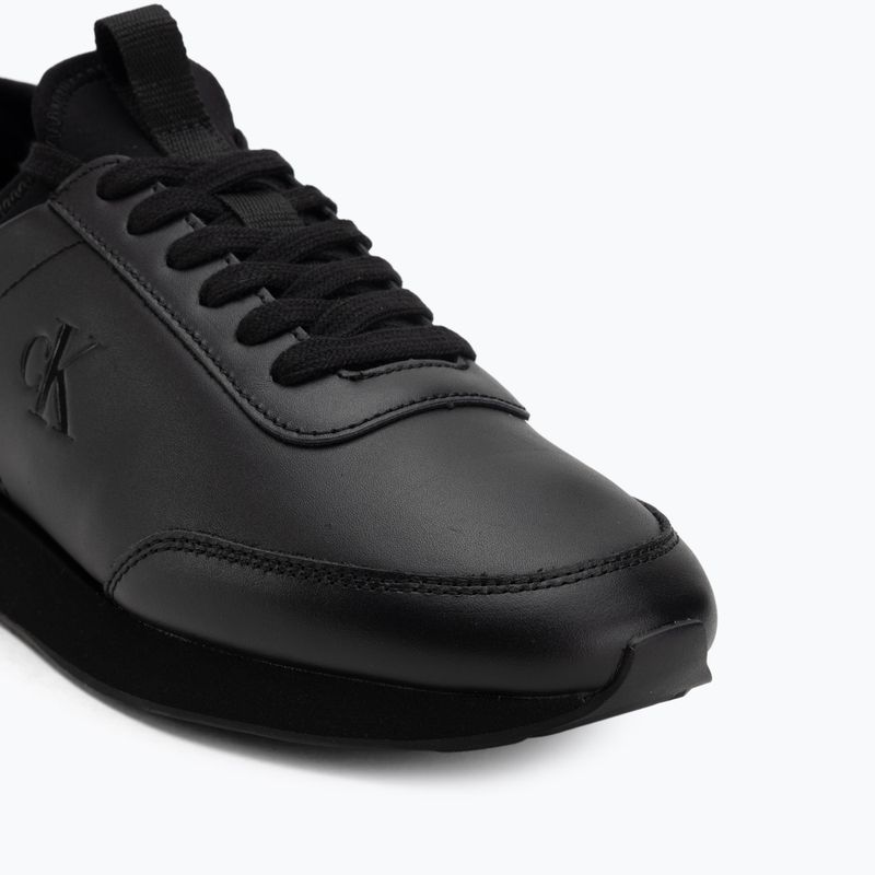 Мъжки обувки Calvin Klein YM0YM01362 Retro Runner Sock Laceup Leather тройно black 7