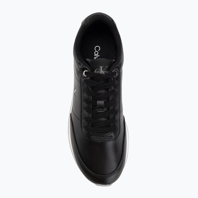 Дамски обувки Calvin Klein YW0YW01942 Retro Runner Lace Up Leather MG black/formal grey 5