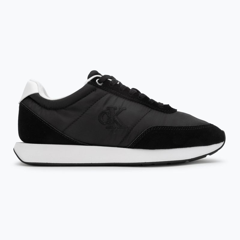 Дамски обувки Calvin Klein YW0YW01990 Retro Runner Lace Up Nylon MG black/bright white 2