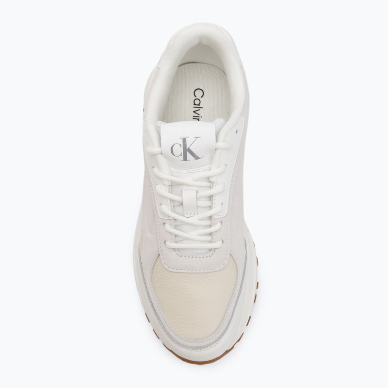Мъжки обувки Calvin Klein YM0YM01289 Hike Runner HF Leather Mix bright white/creamy white/eggshell 5
