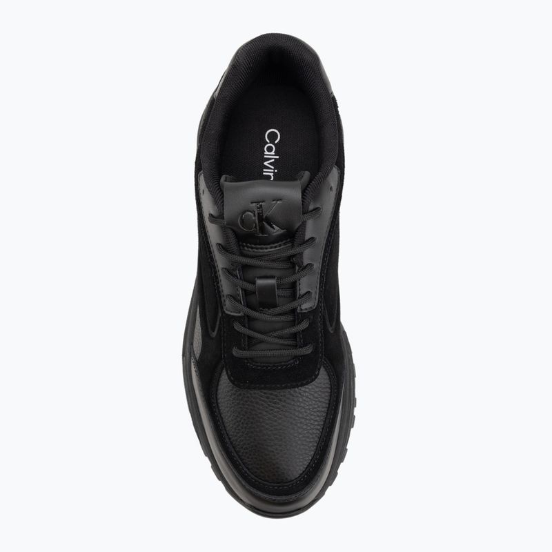 Мъжки обувки Calvin Klein YM0YM01289 Hike Runner HF Leather Mix triple black 5