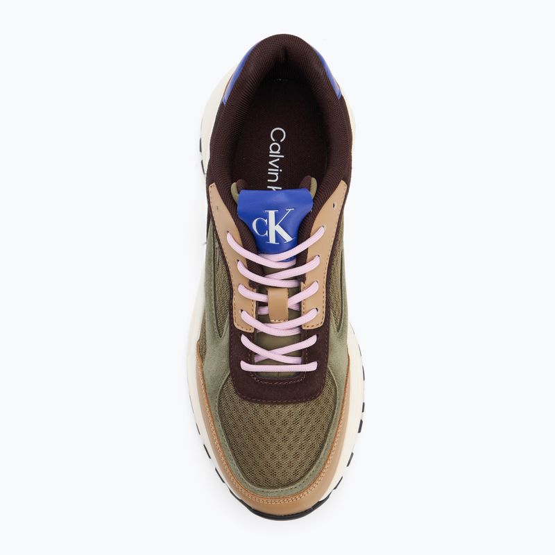 Мъжки обувки Calvin Klein YM0YM01379 Hike Runner Mesh MIX cumin/burnt out/khaki/purple blue 5