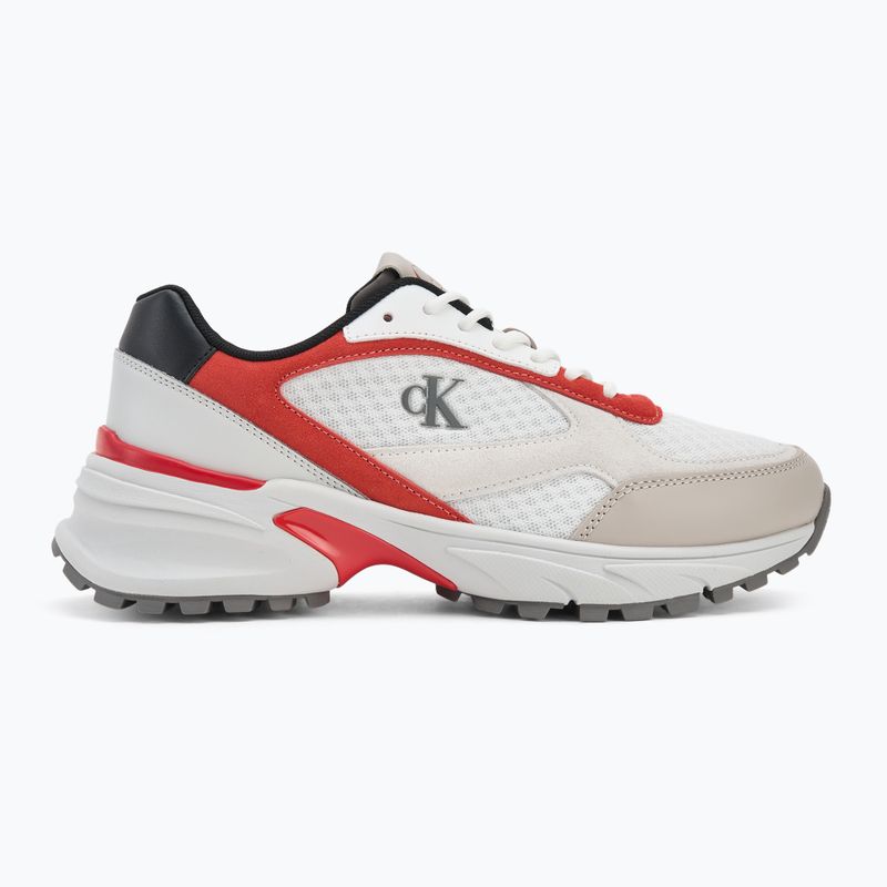 Мъжки обувки Calvin Klein YM0YM01379 Hike Runner Mesh MIX bright white/grey/flame scarlet 2