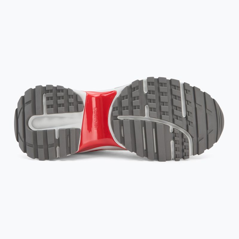 Мъжки обувки Calvin Klein YM0YM01379 Hike Runner Mesh MIX bright white/grey/flame scarlet 4