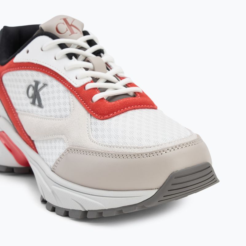 Мъжки обувки Calvin Klein YM0YM01379 Hike Runner Mesh MIX bright white/grey/flame scarlet 7