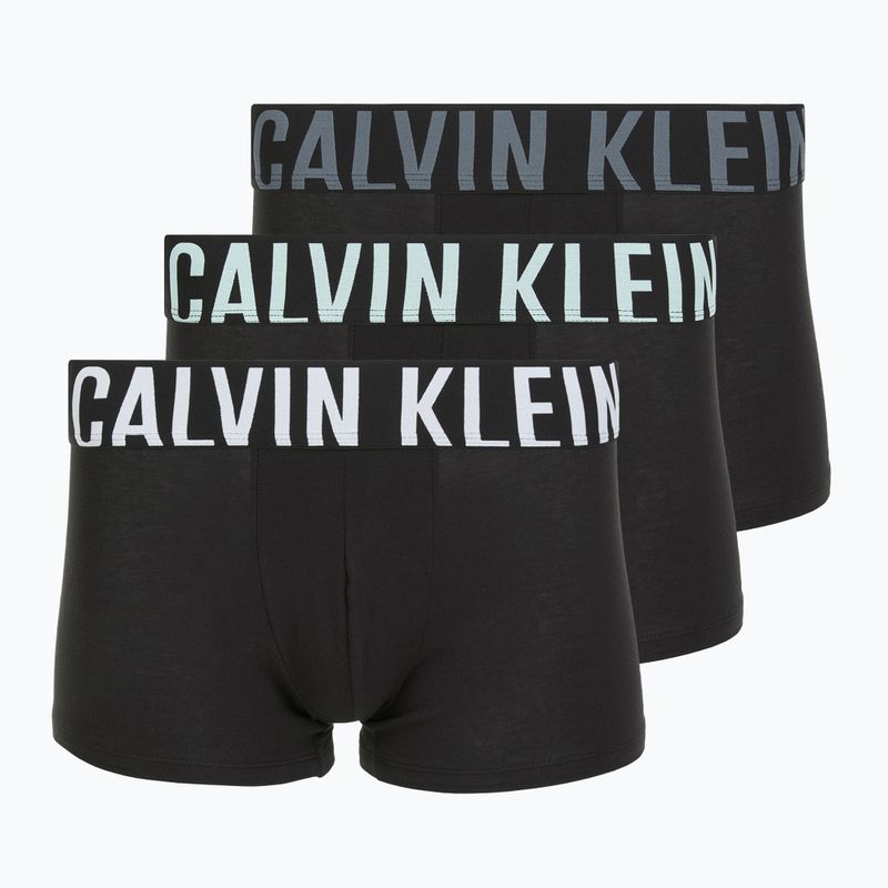 Боксерки Calvin Klein 000NB3608A Trunks 3 чифта black bodies/white/aerial/turbulence