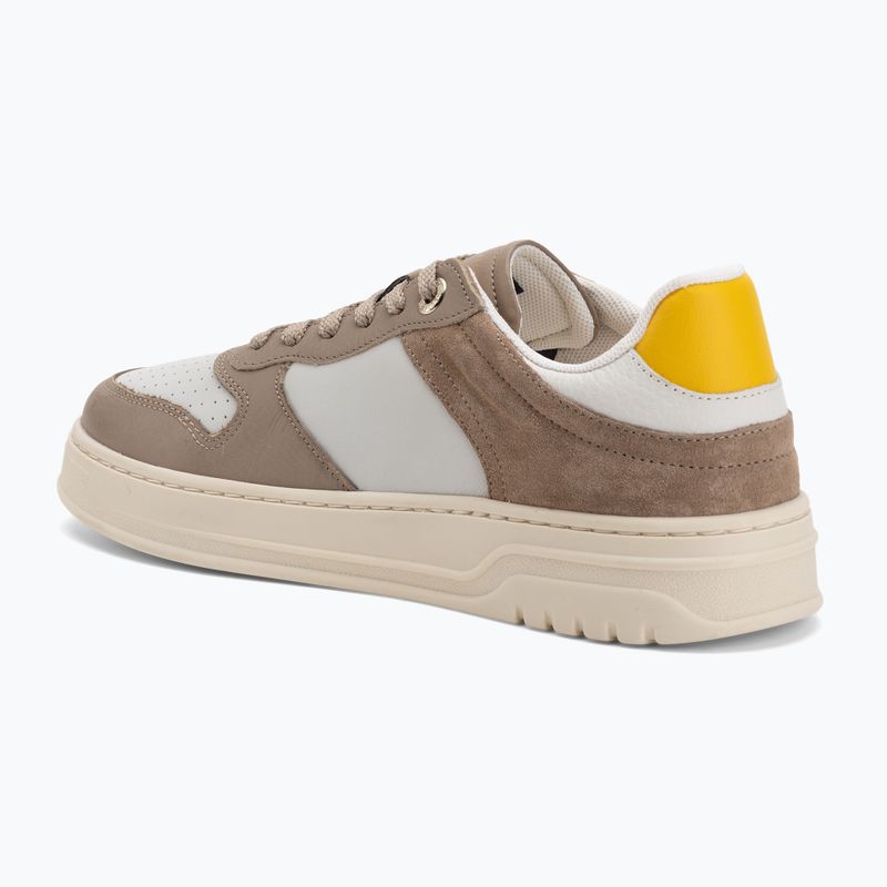 Дамски обувки Tommy Hilfiger Sporty Cupsole Tumbled Leather coastal taupe/ecru/yellow 3