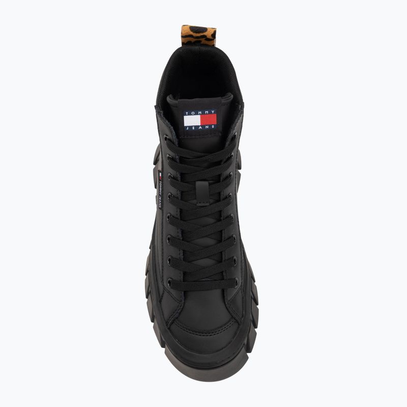 Дамски обувки Tommy Jeans Vulc Flatform Leopard black 5