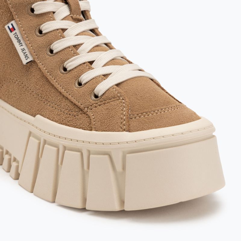 Дамски обувки Tommy Jeans Vulc Flatform Suede Wl bronze twist 7
