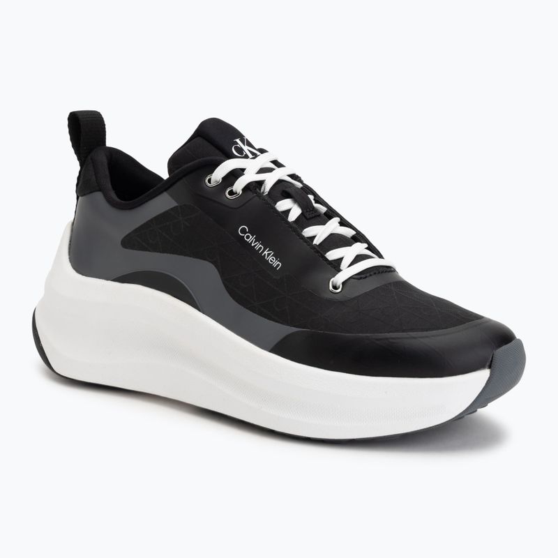 Дамски обувки Calvin Klein YW0YW02077 Chunky Runner Laceup Mix Aop black/coal