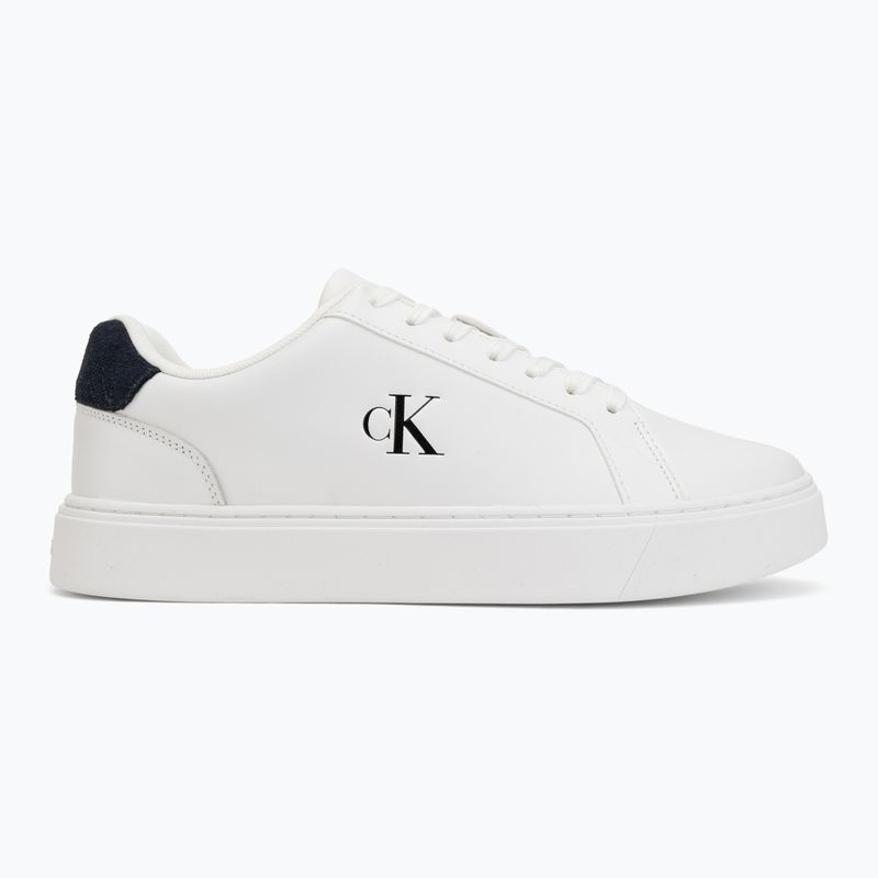 Мъжки обувки Calvin Klein YM0YM01435 Classic Cupsole Laceup Leather bright white/navy 2