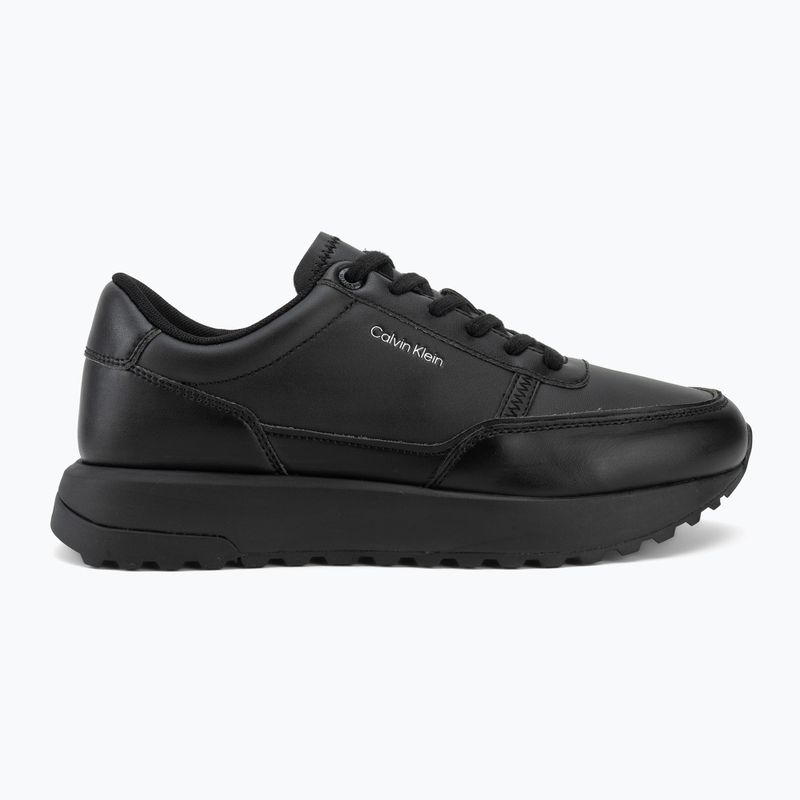 Мъжки обувки Calvin Klein HM0HM02146 City Runner Laceup Leather triple black 2