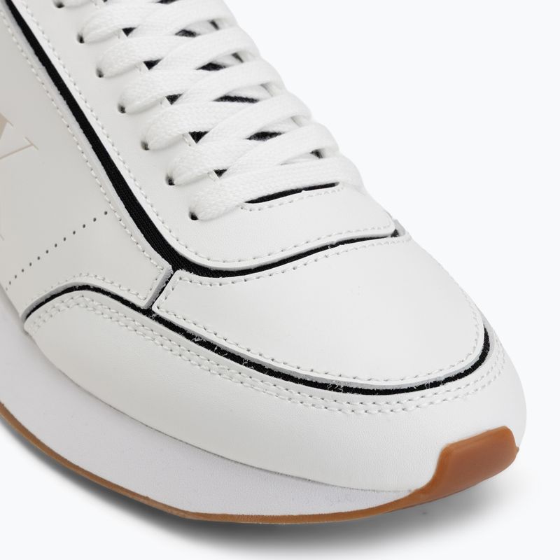 Дамски обувки Calvin Klein HW0HW02994 Retro Runner Sock Patch Leather bright white/black 7