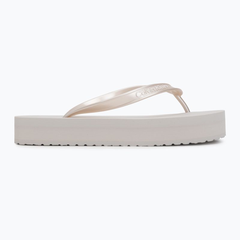 Дамски джапанки Calvin Klein HW0HW03120 Flatform silver 2