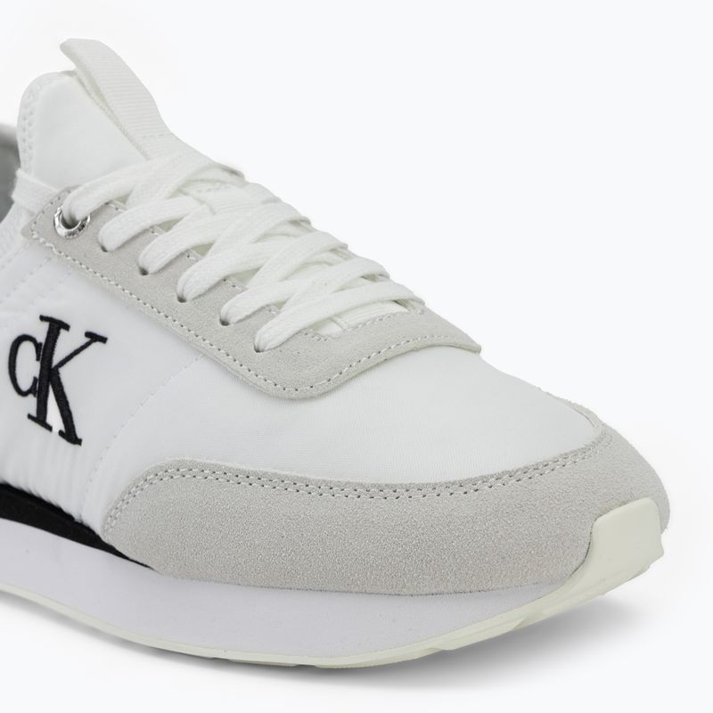 Дамски обувки Calvin Klein YW0YW02060 Retro Runner Sock Laceup Mix Mat bright white/black/marshmallow 7