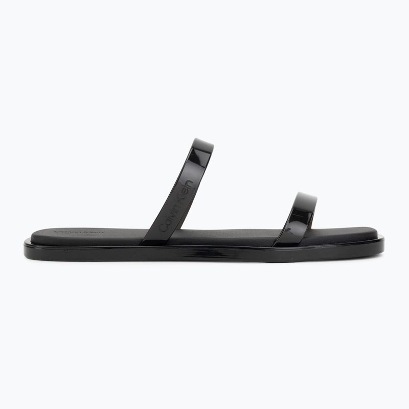 Дамски чехли Calvin Klein HW0HW02963 Jelly Doub Bar Shiny triple black 2
