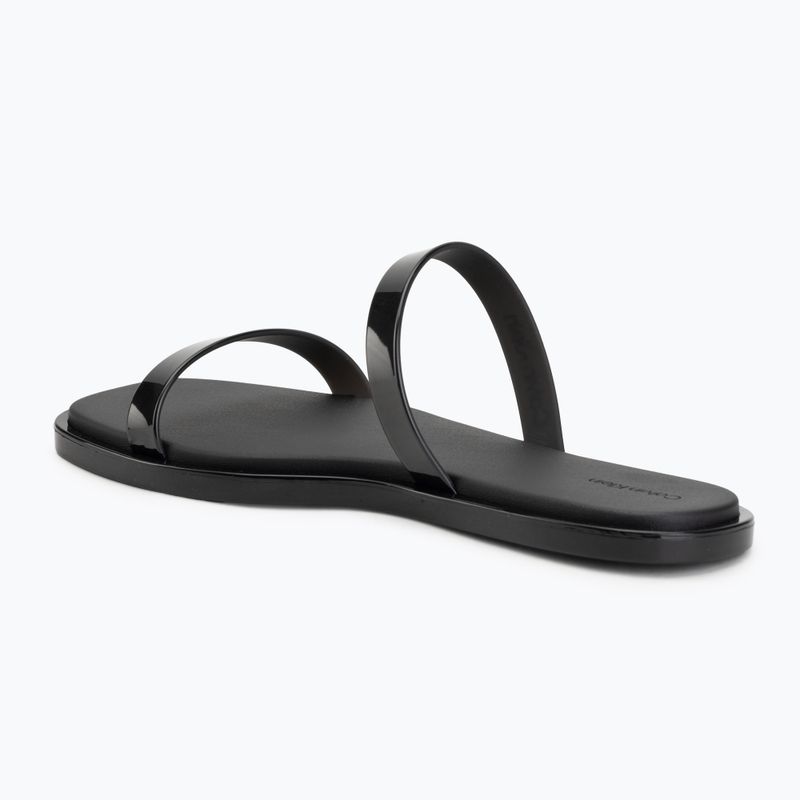 Дамски чехли Calvin Klein HW0HW02963 Jelly Doub Bar Shiny triple black 3