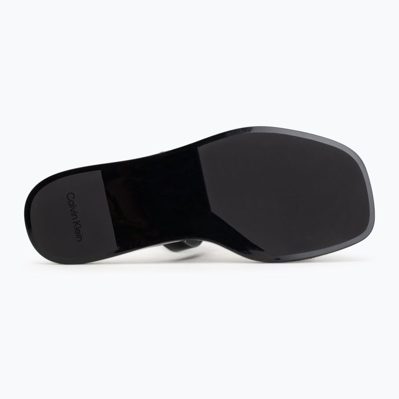 Дамски чехли Calvin Klein HW0HW02963 Jelly Doub Bar Shiny triple black 4