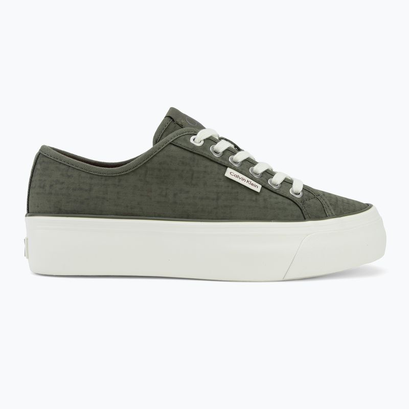 Дамски обувки Calvin Klein HW0HW02970 Vulc Flatf Laceup Ripst deep lichen green/pink yarrow 2