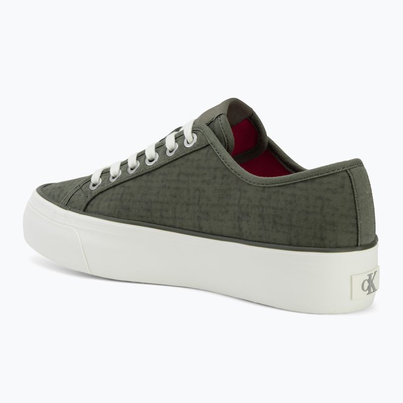Дамски обувки Calvin Klein HW0HW02970 Vulc Flatf Laceup Ripst deep lichen green/pink yarrow 3