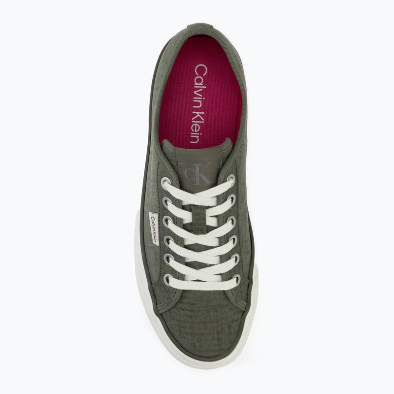 Дамски обувки Calvin Klein HW0HW02970 Vulc Flatf Laceup Ripst deep lichen green/pink yarrow 5