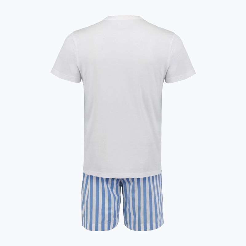 Мъжка пижама Calvin Klein LV00NM2903 classic white top/vertical boardway 2