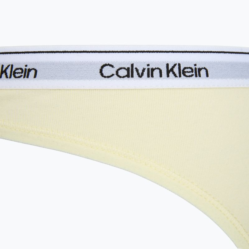 Дамски бикини Calvin Klein LV00QD5209 Thong 3 чифта shoreline/snow heather/pear sorbe 6