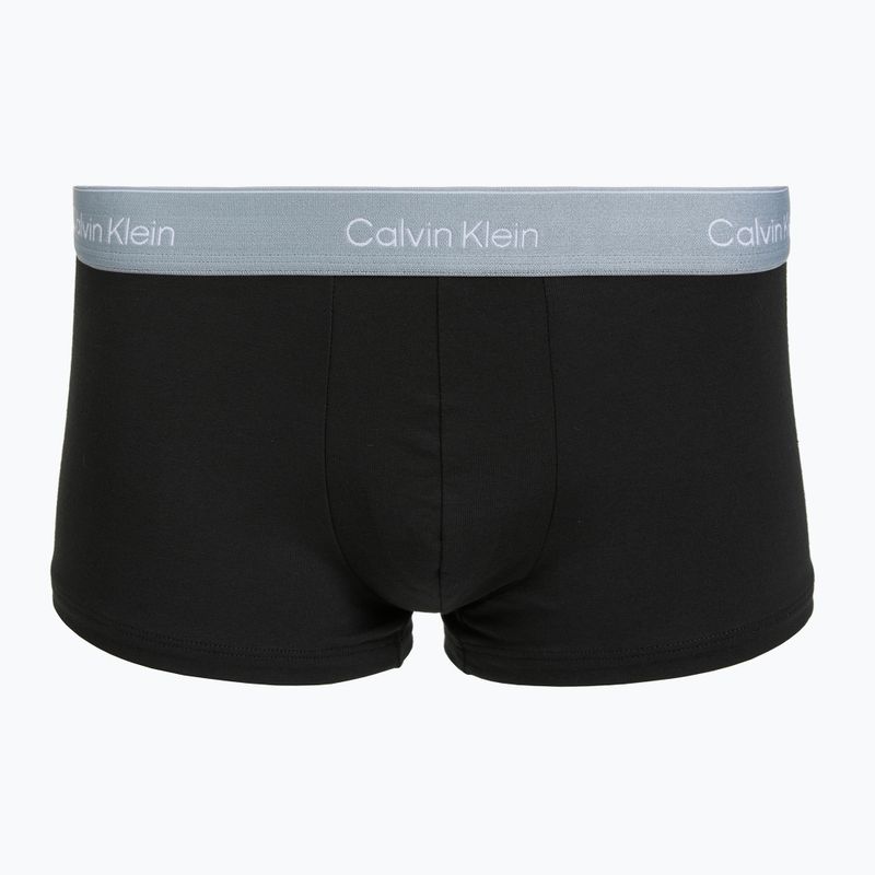 Мъжки боксерки Calvin Klein LV00NB4390 Low Rise Trunk 5 чифта black wb/blue descent wb/green bi/kahki 2