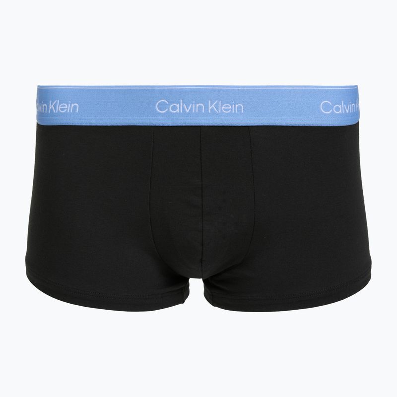 Мъжки боксерки Calvin Klein LV00NB4390 Low Rise Trunk 5 чифта black wb/blue descent wb/green bi/kahki 4
