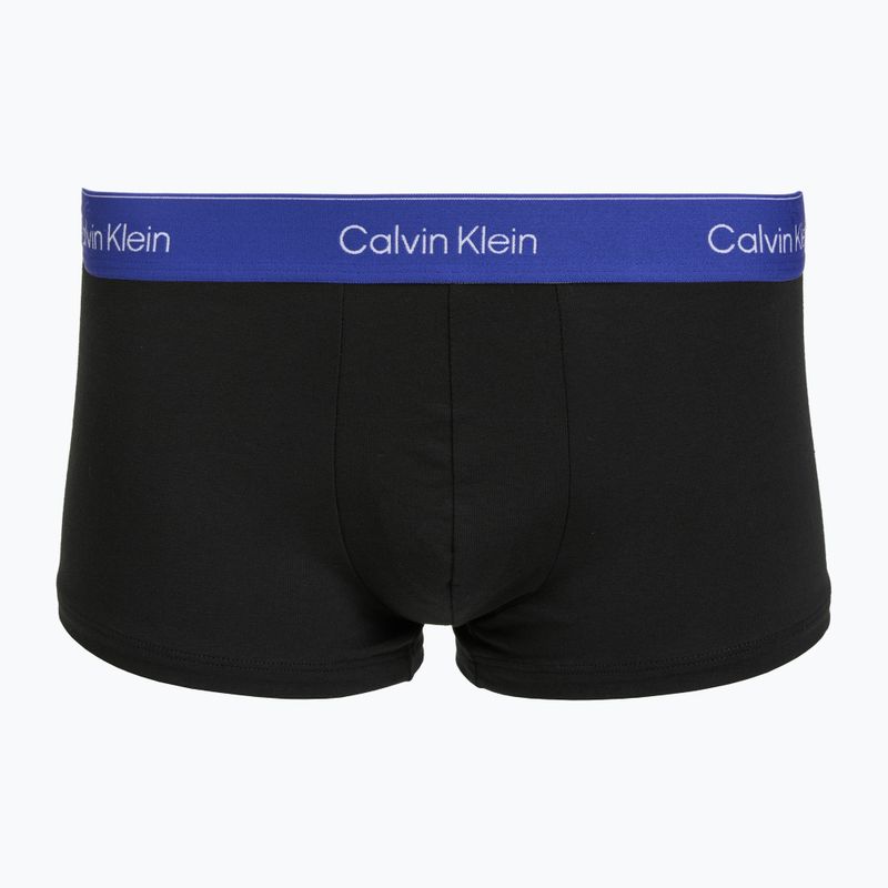 Мъжки боксерки Calvin Klein LV00NB4390 Low Rise Trunk 5 чифта black wb/blue descent wb/green bi/kahki 5