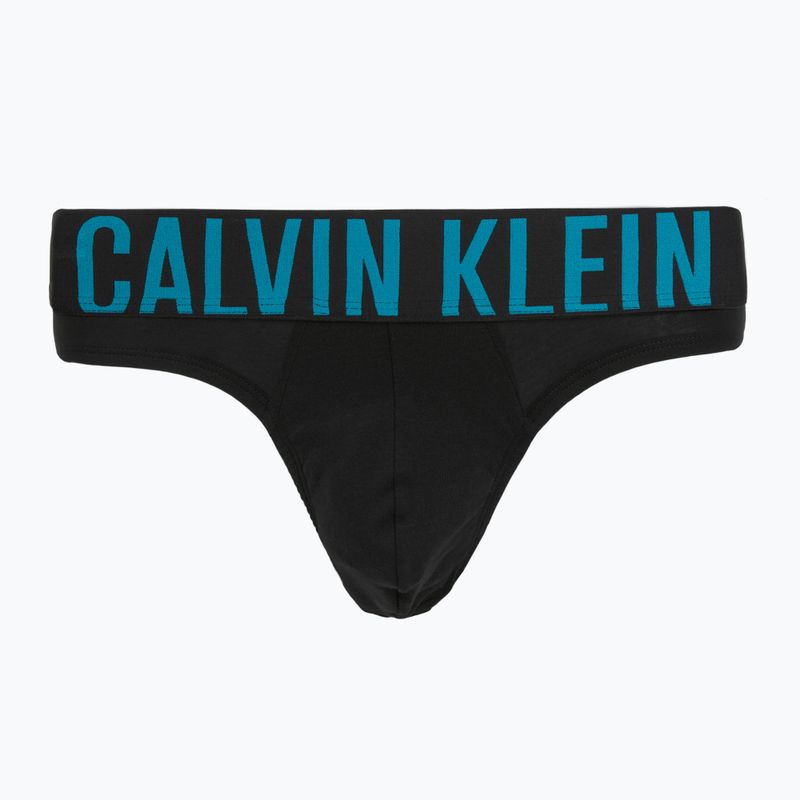 Мъжки слипове Calvin Klein 000NB3607A Hip Brief 3 чифта black w/oatmeal logo/black w/age 4