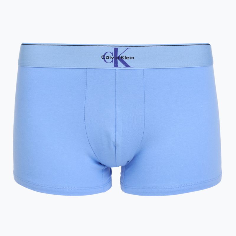 Мъжки боксерки Calvin Klein LV00NB4472 Trunk 3 pairs black w/blue river fog/blue river 2