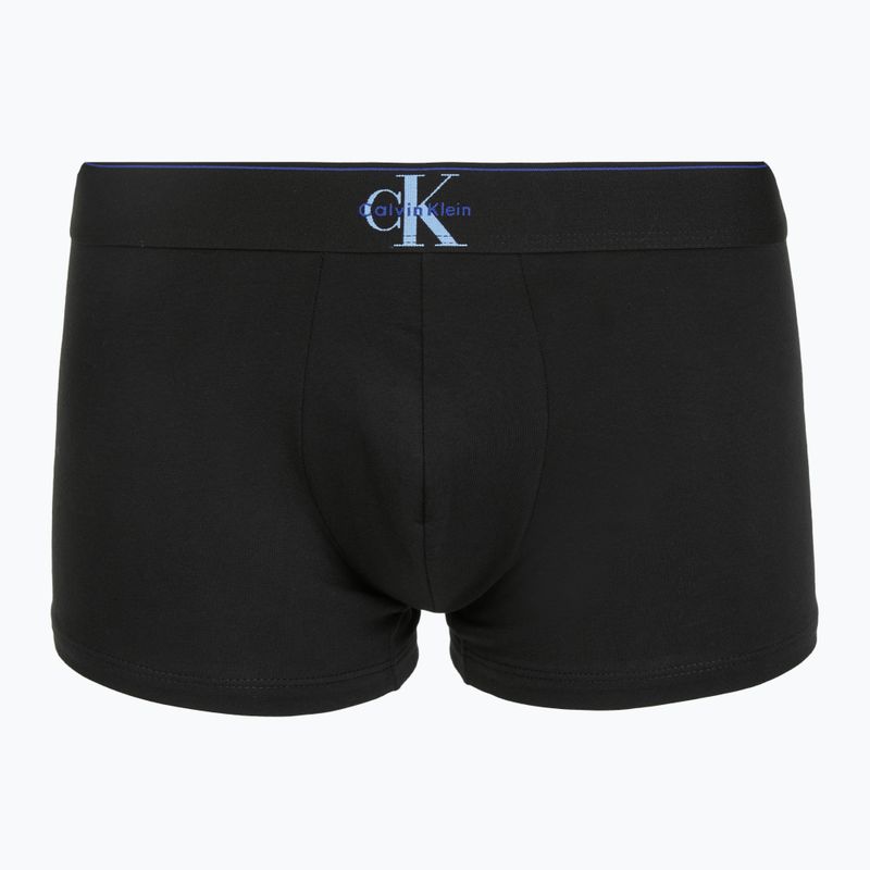 Мъжки боксерки Calvin Klein LV00NB4472 Trunk 3 pairs black w/blue river fog/blue river 6