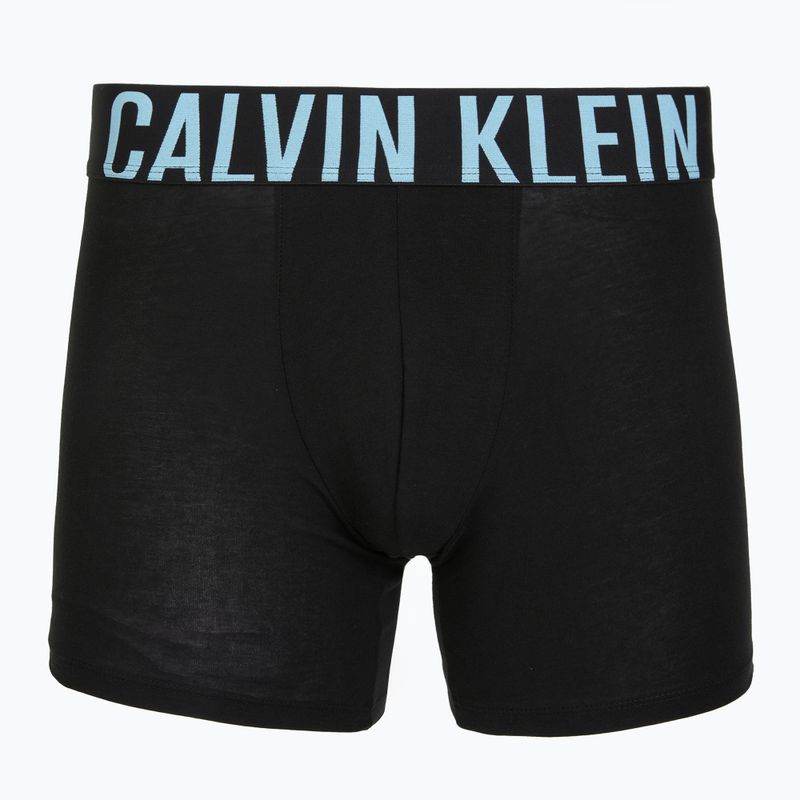 Боксерки Calvin Klein 000NB3609A Boxer Brief 3 чифта black w/harbor mist logo/black w 2