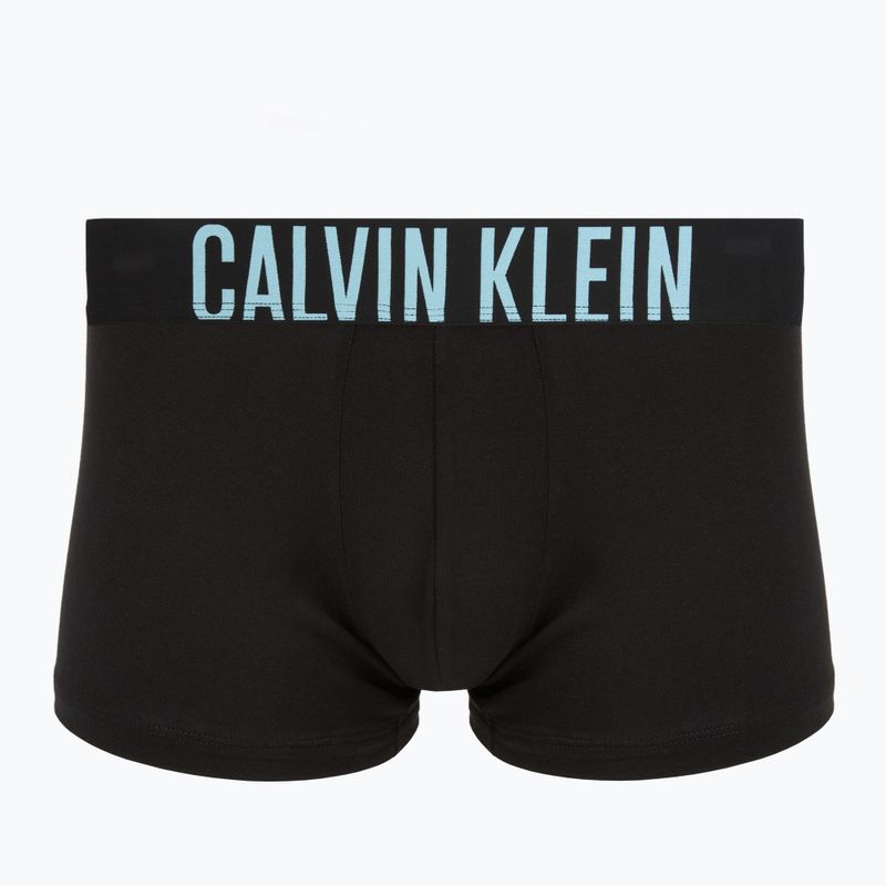 Мъжки боксерки Calvin Klein 000NB3608A Trunk 3 pairs black with harbor mist logo/ black with 3