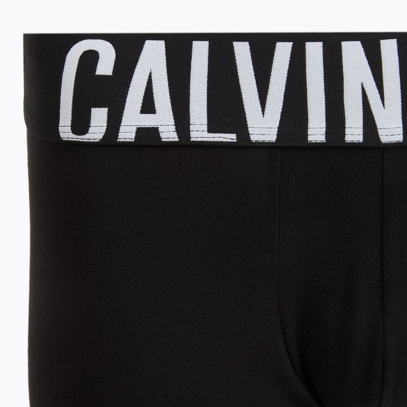 Мъжки боксерки Calvin Klein 000NB3608A Trunk 3 pairs black with harbor mist logo/ black with 5