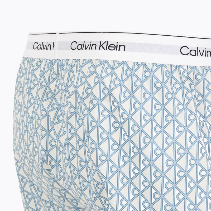 Боксерки Calvin Klein LV00NM2831 Boxer Trad icon cotton emblem chalk/gulf blue 3