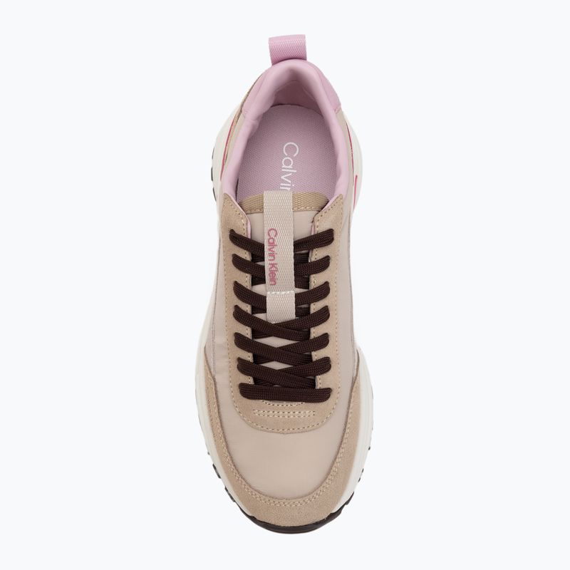 Дамски обувки Calvin Klein YW0YW02075 Hike Runner MG Nylon Mix chateau/silver mink/pink 5