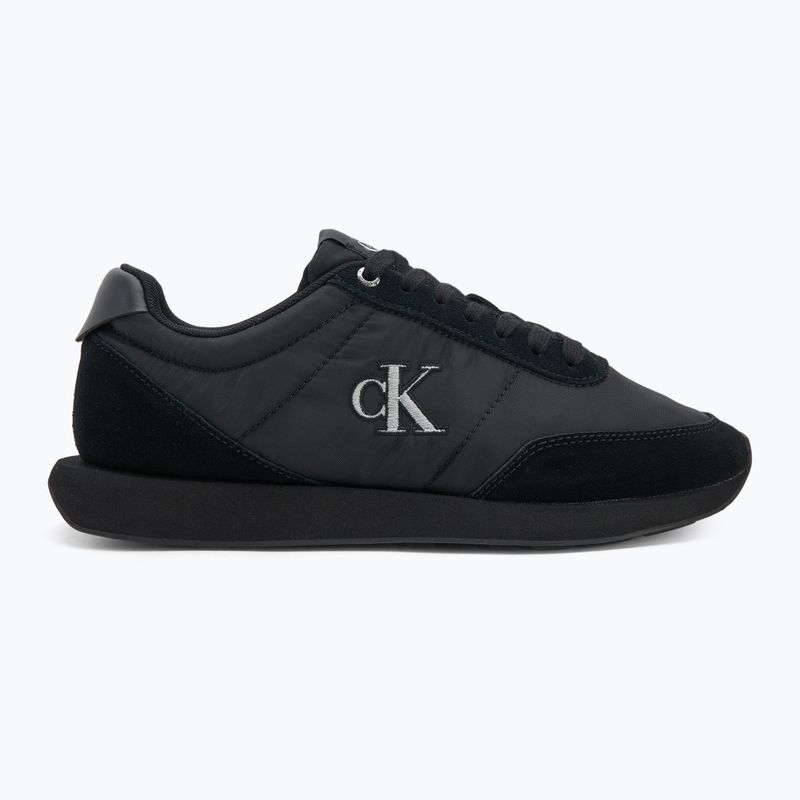 Мъжки обувки Calvin Klein YM0YM01361 Retro Runner Essential MIX MAT triple black 2