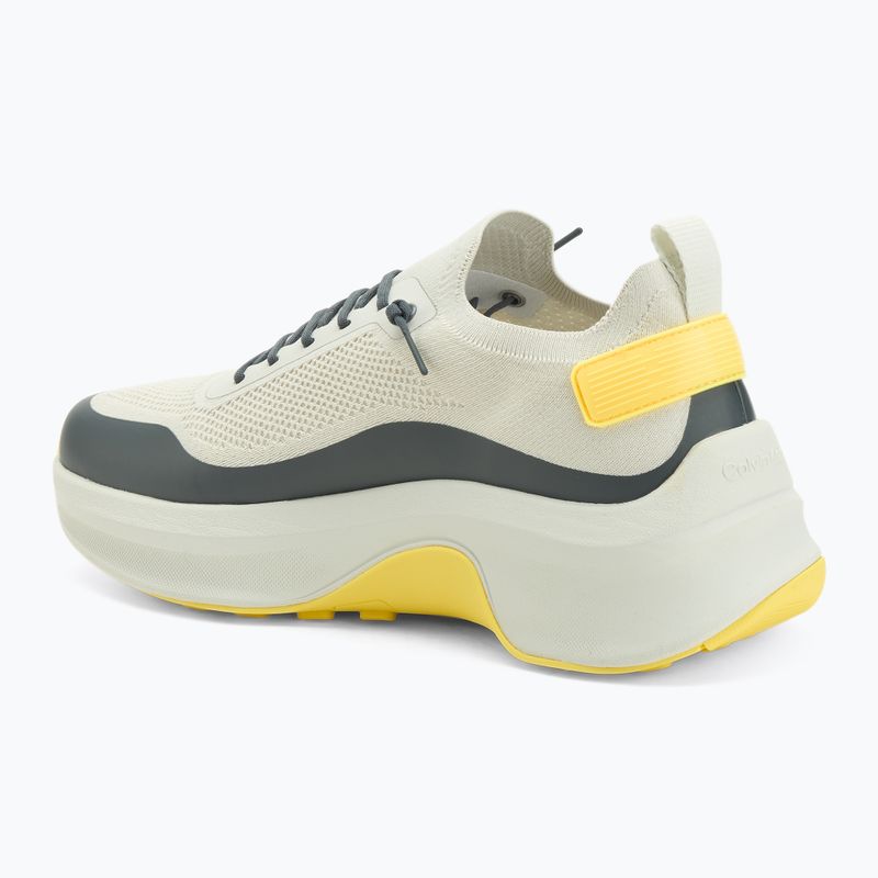 Мъжки обувки Calvin Klein YM0YM01457 Chunky Runner Lace Up Sock Knit vaporous white/coal/buttercup 3