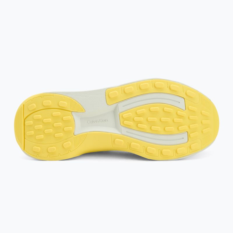 Мъжки обувки Calvin Klein YM0YM01457 Chunky Runner Lace Up Sock Knit vaporous white/coal/buttercup 4