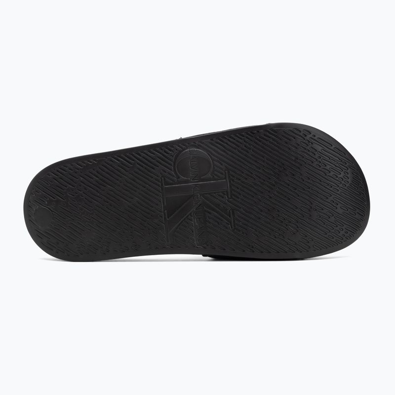 Дамски чехли Calvin Klein YW0YW01967 Monogram Logo 0GM black/bright white 4